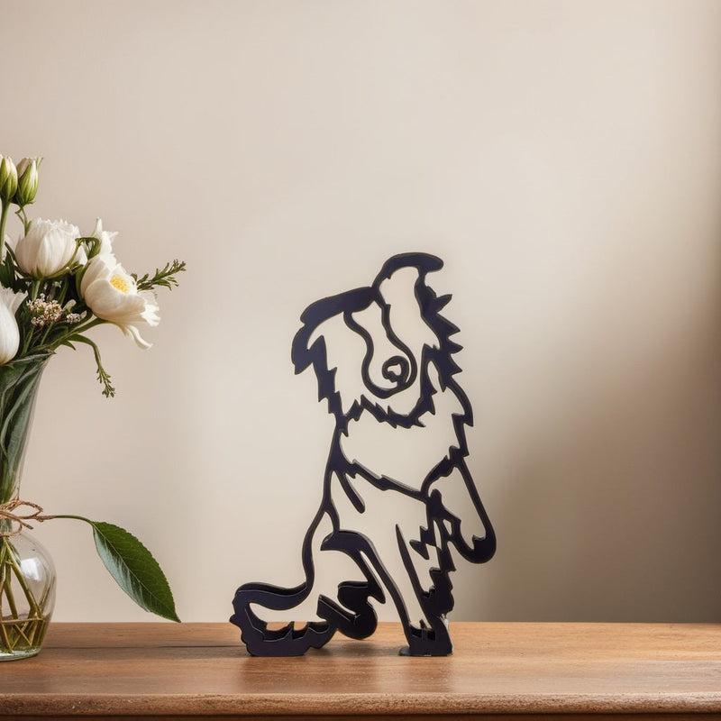 Artipaws Abstrakte Hunde Skulptur | Modernes Design | Hochwertige Kunstfigur | Für Regal & Tisch