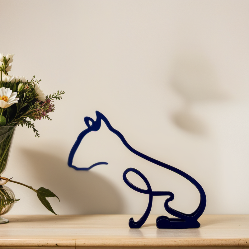 Artipaws Abstrakte Hunde Skulptur | Modernes Design | Hochwertige Kunstfigur | Für Regal & Tisch