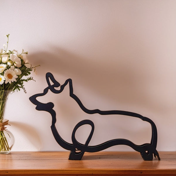 Artipaws Abstrakte Hunde Skulptur | Modernes Design | Hochwertige Kunstfigur | Für Regal & Tisch