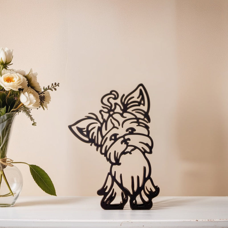 Artipaws Abstrakte Hunde Skulptur | Modernes Design | Hochwertige Kunstfigur | Für Regal & Tisch