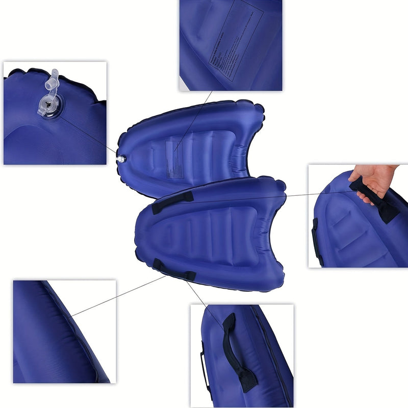Aufblasbares Schwimmbrett Aqualoop Flow | Leicht & Robust | Mit Griffen | 67×53×13 cm