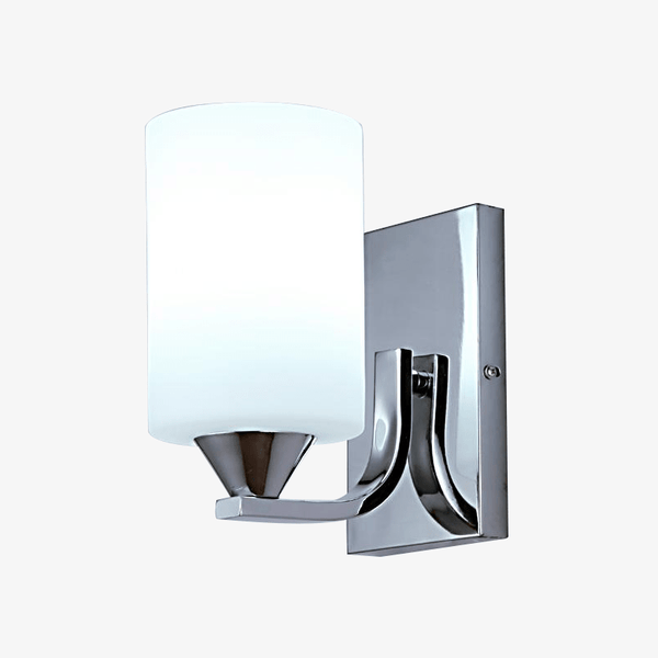 Wandleuchte GLAMIRO | Chrom Finish | Einzel- oder Doppelausführung | E27 LED | 19x18 cm / 30x18 cm