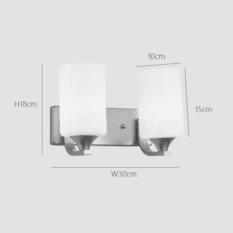 Wandleuchte GLAMIRO | Chrom Finish | Einzel- oder Doppelausführung | E27 LED | 19x18 cm / 30x18 cm