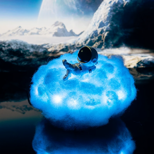 Astronaut Wolkenlampe SkyNova | LED Nachtlicht | Farbwechsel mit Fernbedienung | USB-Aufladung | 20 cm