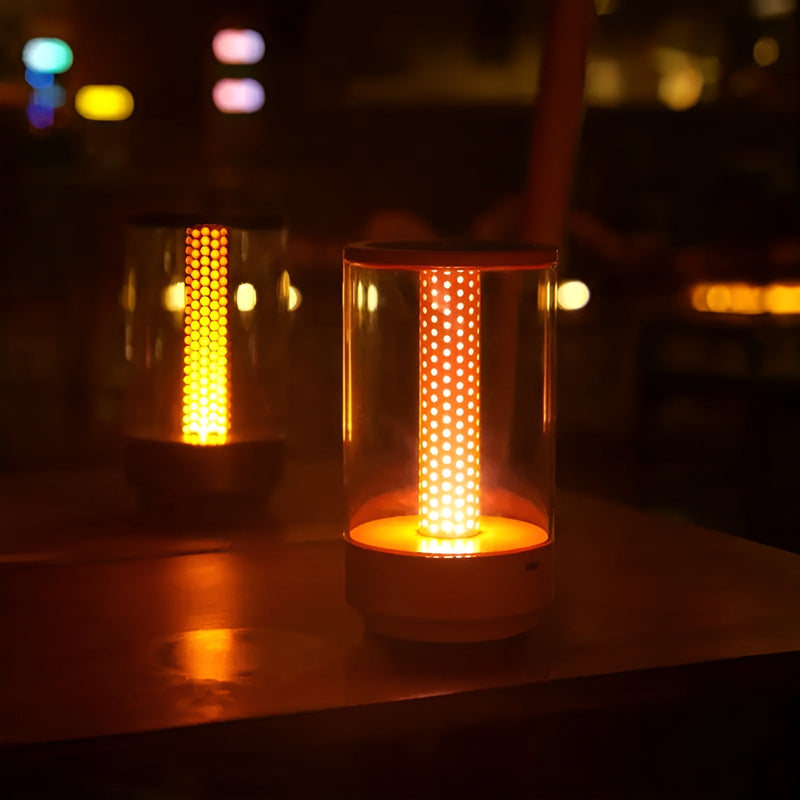 LED Tischlampe LumiHex | 3 Lichtmodi & Touch-Steuerung | Modular & Wiederaufladbar | Schwarz/Grau/Gold/Orange