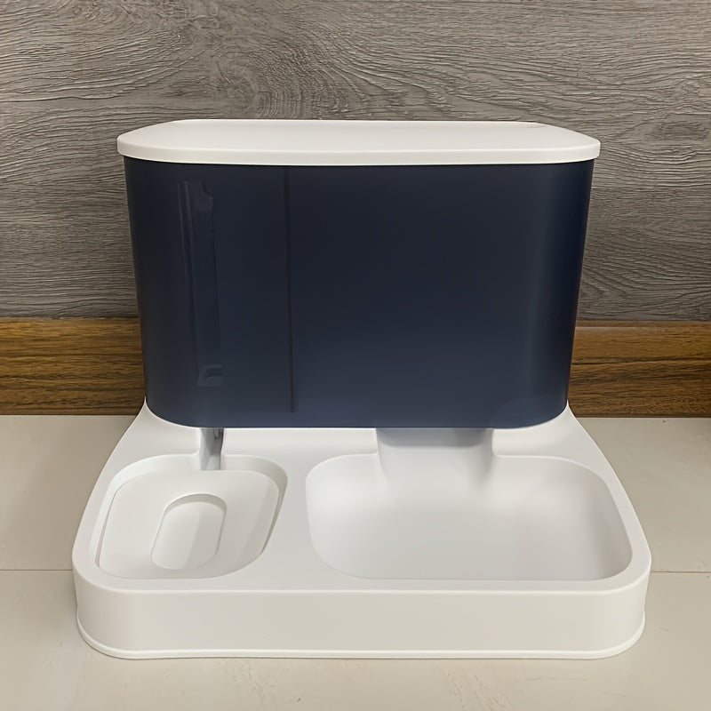 Katzen-Futterspender & Wasserspender PETRONA Duo | Automatisch | 2-in-1 System | Weiß | Für Katzen & Kleintiere
