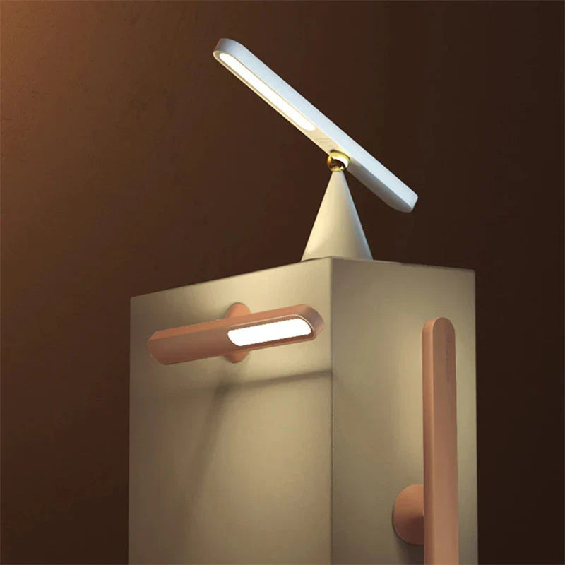 Design-Tischlampe Eleglora TouchGlow | Kunstvolle LED-Stimmungslampe | Touch-Bedienung | In Weiß & Khaki | Für stilvolle Wohnakzente