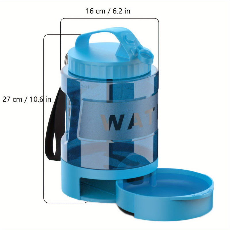 Hunde-Wasserflasche PawQuench Max | 2,18 L Kapazität | Mit Faltbarer Trinkschale | BPA-frei & Tragbar