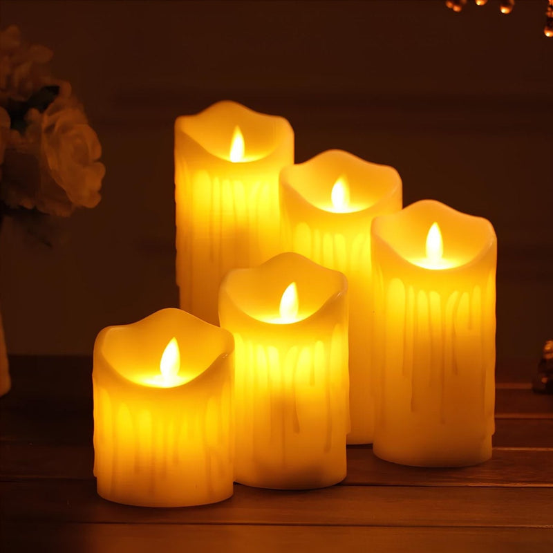 LED Kerzen LumiFlame | Flackernder Echtwachseffekt | Sicher & Energiesparend | Verschiedene Größen & Designs
