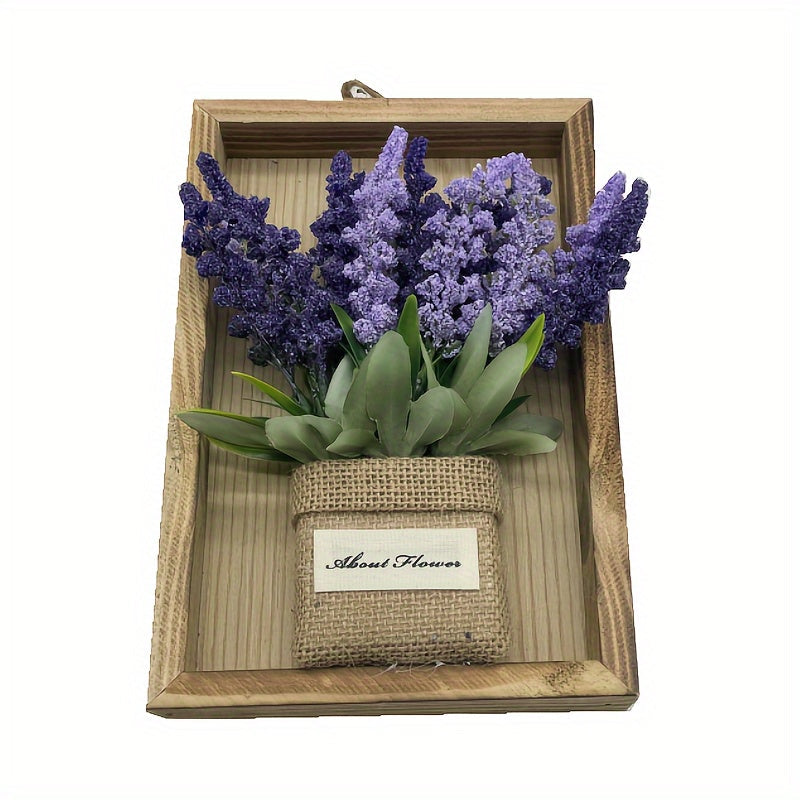 FloraVista 3D Blumen Wanddeko | Naturgetreu & Pflegeleicht | Holzrahmen 40x60 cm