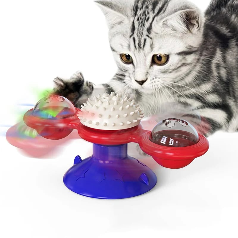SpinPaw – Endloser Spielspaß & Bewegung für Ihre Katze!