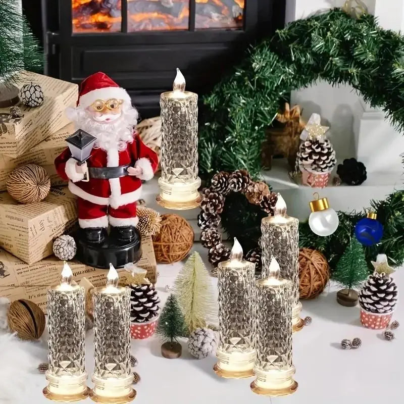 2+2 GRATIS | CrystalGlow – LED-Kerzen mit funkelndem Kristalleffekt