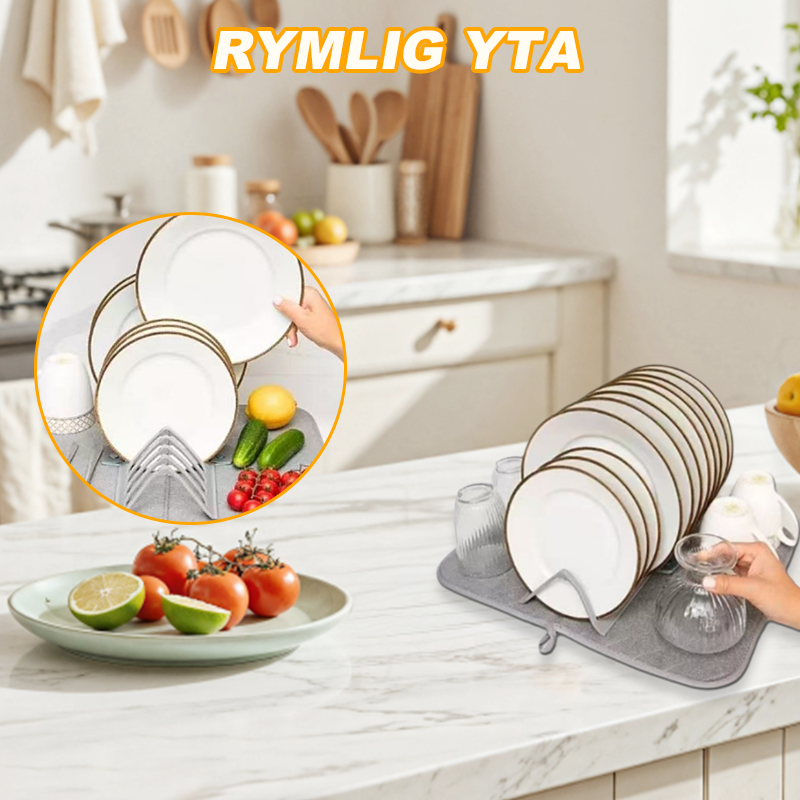 DryDish – Zusammenklappbare Abtropfmatte für eine ordentliche Küche!
