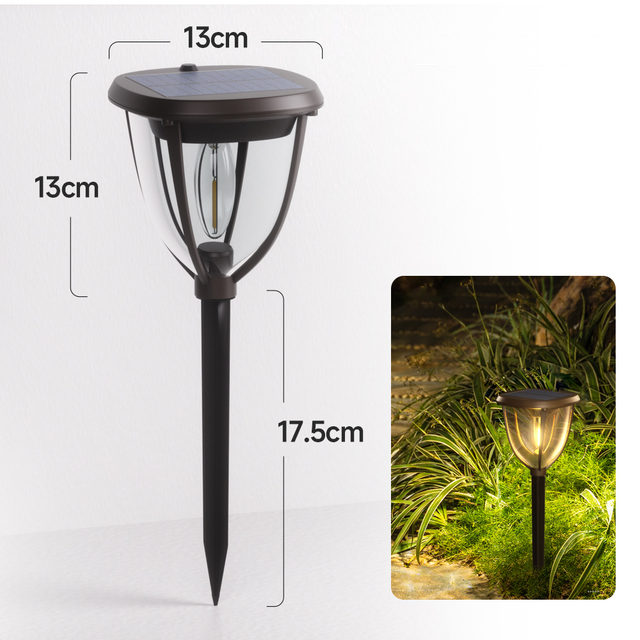 Solura Solar Außen-Wandleuchte | Dimmbar mit Drehknopf | Warmweißes LED-Licht | IP65 Wetterfest