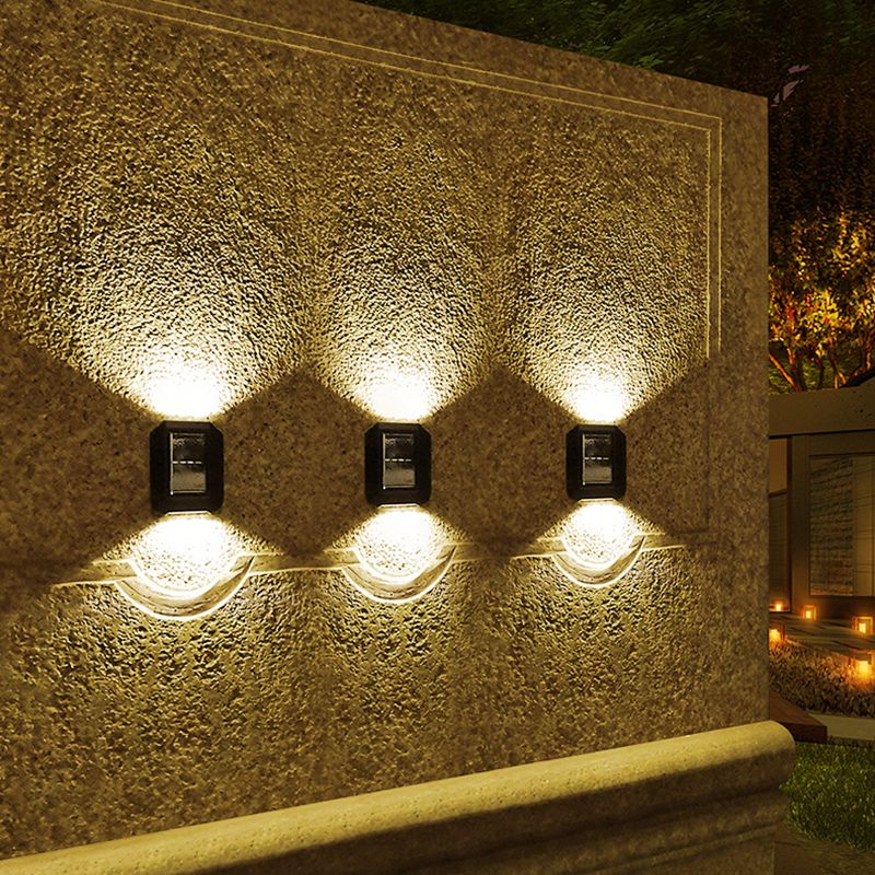 Stellora Solar Außenwandleuchte mit Sternenlichteffekt | Wetterfest & Automatisch | Warm- & Kaltweiß | Elegantes Design