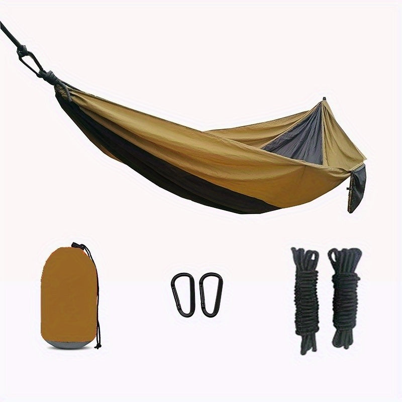Nomaviva Ultraleichte Reise-Hängematte | Atmungsaktives Nylon | Inkl. Karabiner & Baumgurte | Mit Transportbeutel