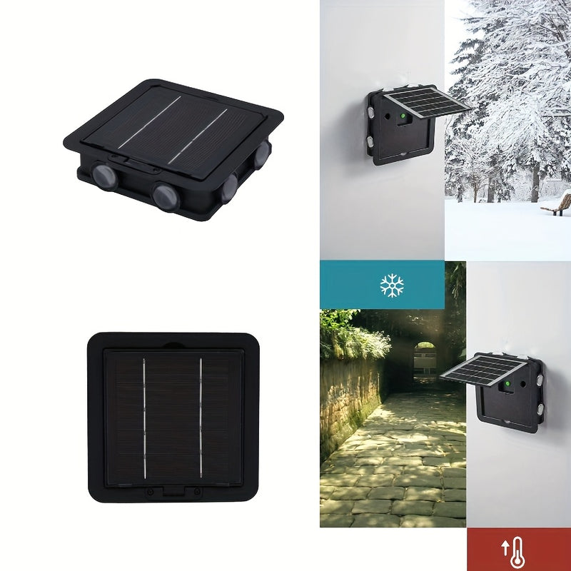 LumiVita GlowWall Solar Wandleuchte | Farbwechsel & Warmweiß | Wetterfest & Kabellos | 1800 mAh Akku