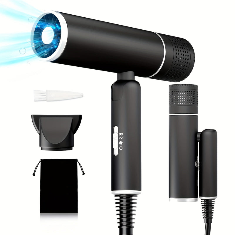 Aerovella Professioneller Ionen-Haartrockner | 1600W Power & Kalt-/Warmfunktion | Mit Diffusor | Antifrizz-Technologie | Blaues LED-Licht