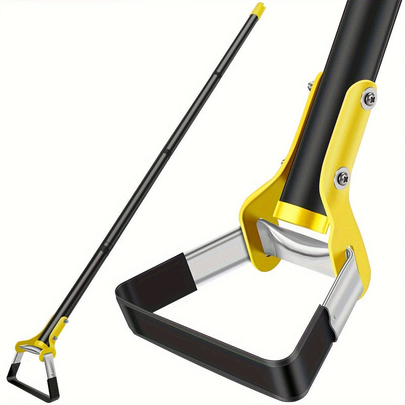 TerraTri Gartenhacke | Dreiecks-Kopf aus Edelstahl | Ergonomischer Griff | Schwarz-Gelb