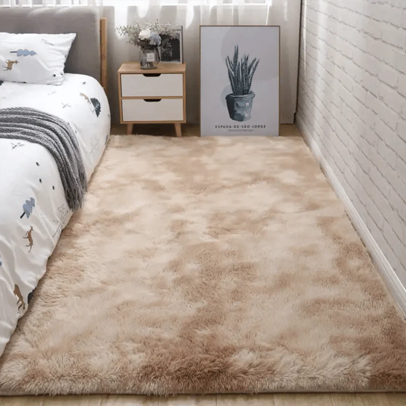Weicher Teppich | Tie-Dye Design | Rutschfest & Flauschig | 80x120 cm