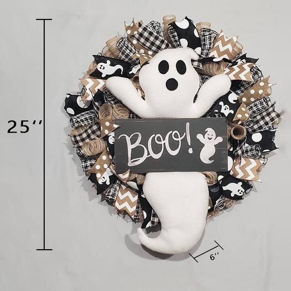 SpookyCharm – Bauernhaus-Stil handgemachter Halloween-Kranz!
