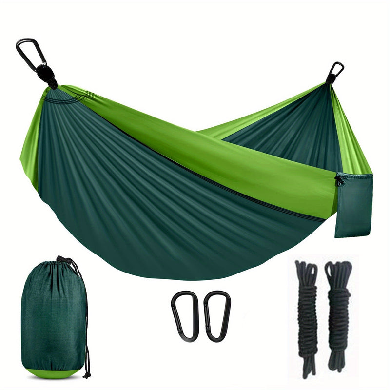 Nomaviva Ultraleichte Reise-Hängematte | Atmungsaktives Nylon | Inkl. Karabiner & Baumgurte | Mit Transportbeutel