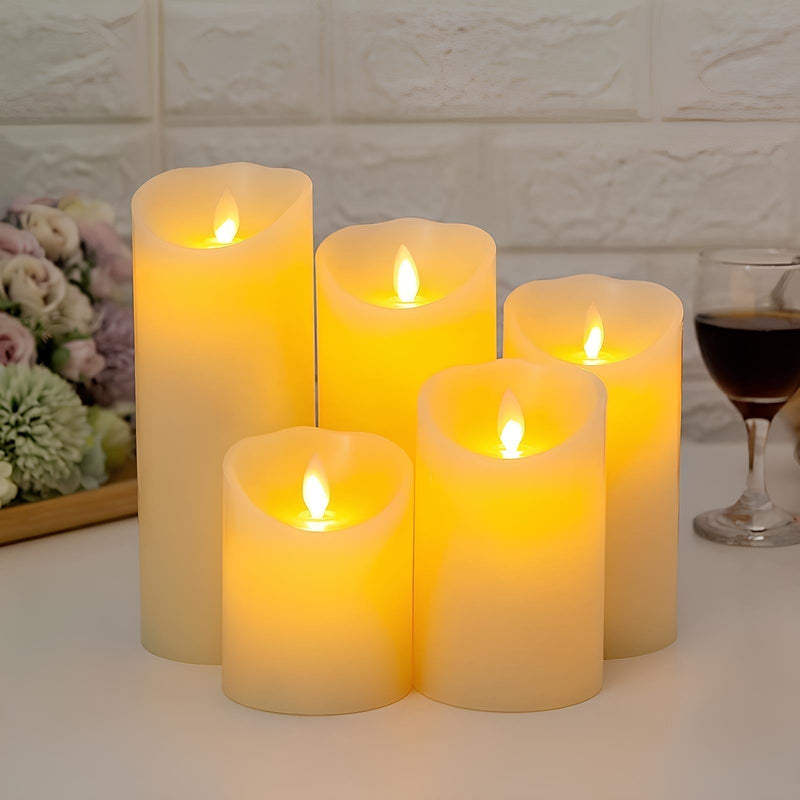 LED Kerzen LumiFlame | Flackernder Echtwachseffekt | Sicher & Energiesparend | Verschiedene Größen & Designs