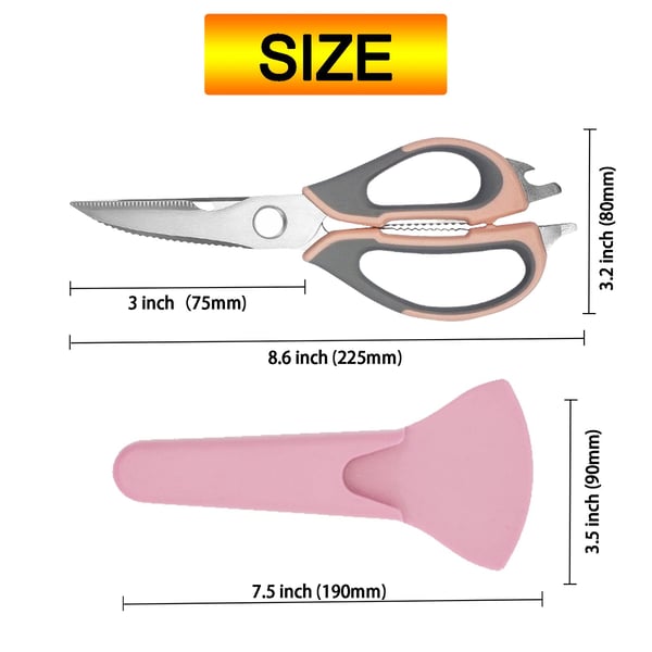 ChefSecret – 5-in-1 Multifunktions-Küchenschere für einfaches Schneiden