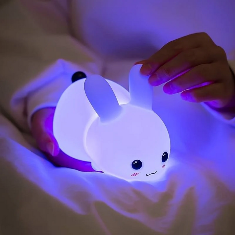 Bunnilo Kinder Nachtlicht Hase | Sanftes Schlummerlicht | Kindersicher & Energiesparend