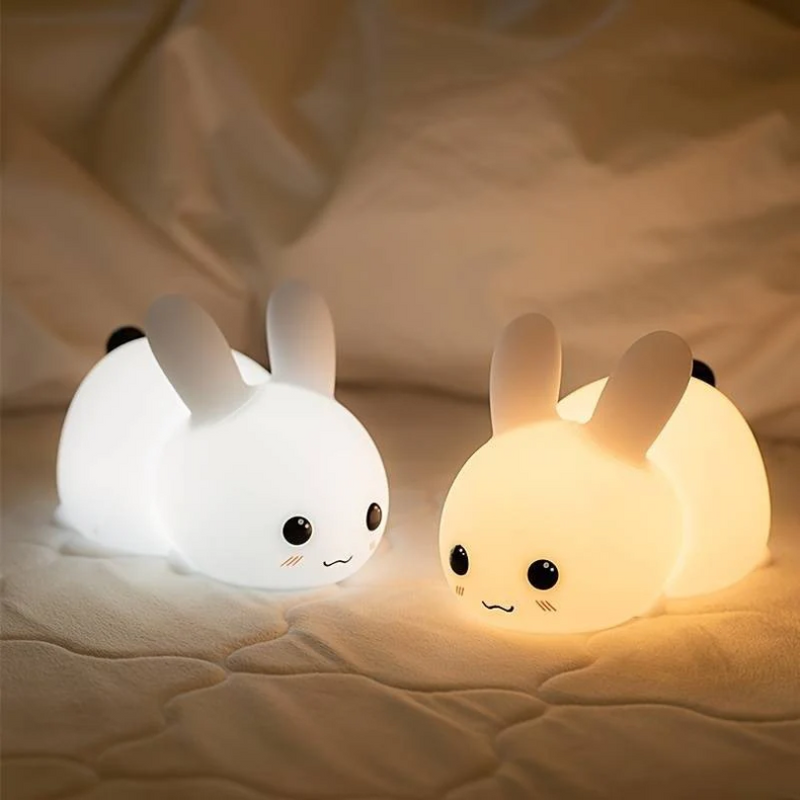 Bunnilo Kinder Nachtlicht Hase | Sanftes Schlummerlicht | Kindersicher & Energiesparend
