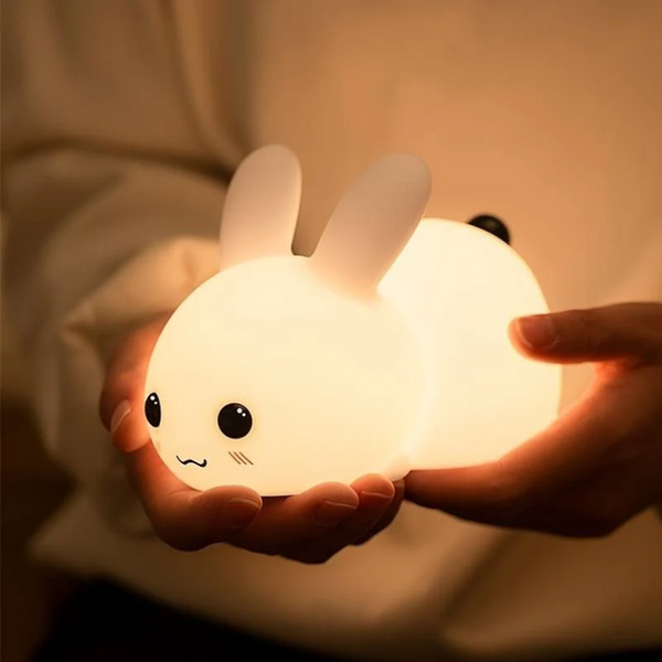 Bunnilo Kinder Nachtlicht Hase | Sanftes Schlummerlicht | Kindersicher & Energiesparend
