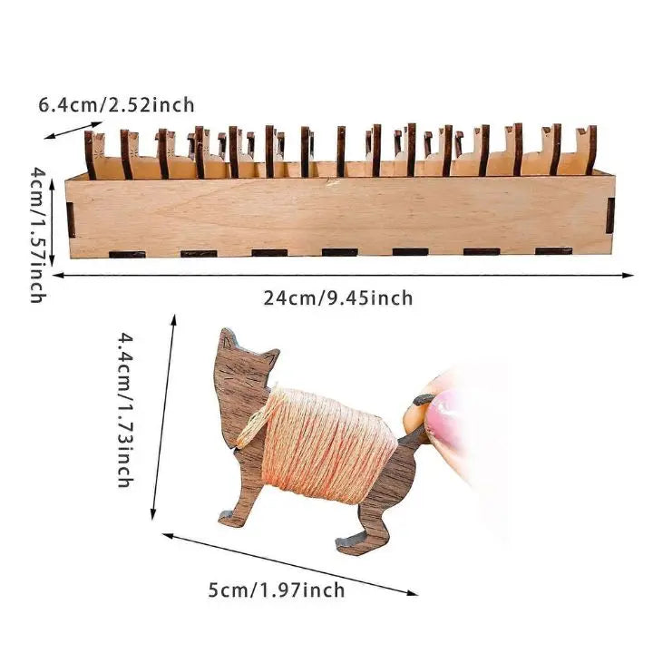 ThreadTales – Niedliche Holzspulen für perfekte Garnaufbewahrung