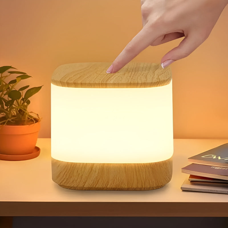 Lumora LED-Tischlampe | Touch-Dimmer & Timer | Kabellos & USB-Aufladung | Einstellbare Farbtemperatur