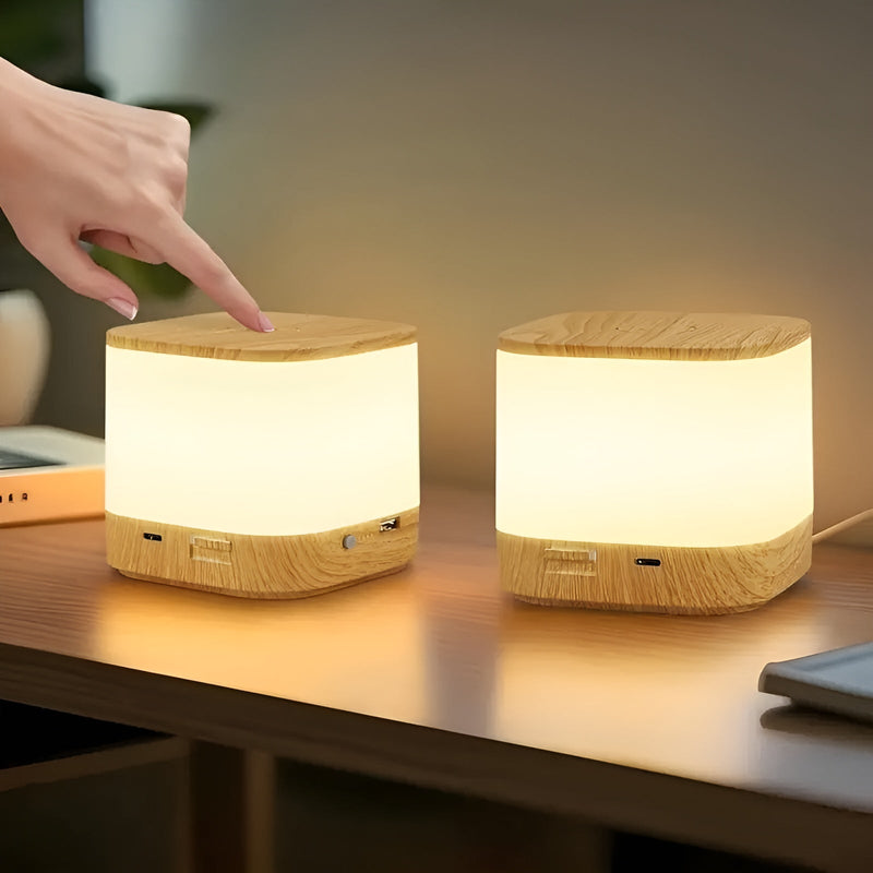 Lumora LED-Tischlampe | Touch-Dimmer & Timer | Kabellos & USB-Aufladung | Einstellbare Farbtemperatur