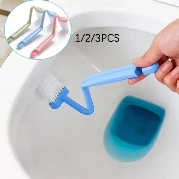 Toilettenbürsten-Set Cleanora Curve | S-förmig & Platzsparend | 1+1 Gratis | Mit Aufhängehaken