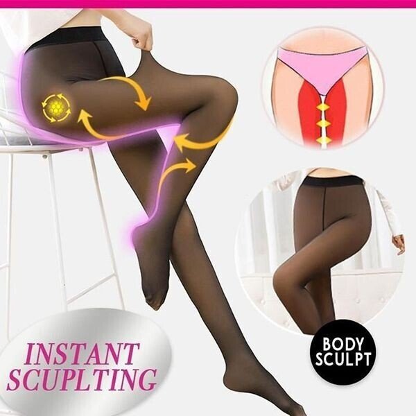 1+1 GRATIS | WinterGlam - Warme Plüsch gefütterte elastische Strumpfhose
