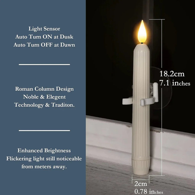 3+3 GRATIS | WindowGlow – Bewegungsmelder LED-Fensterkerzen!