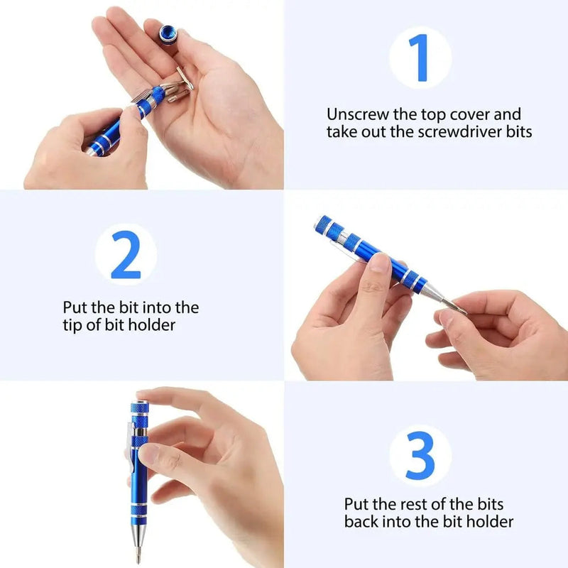 PocketFix – Der 8-in-1 Schraubendreher für jede Situation!