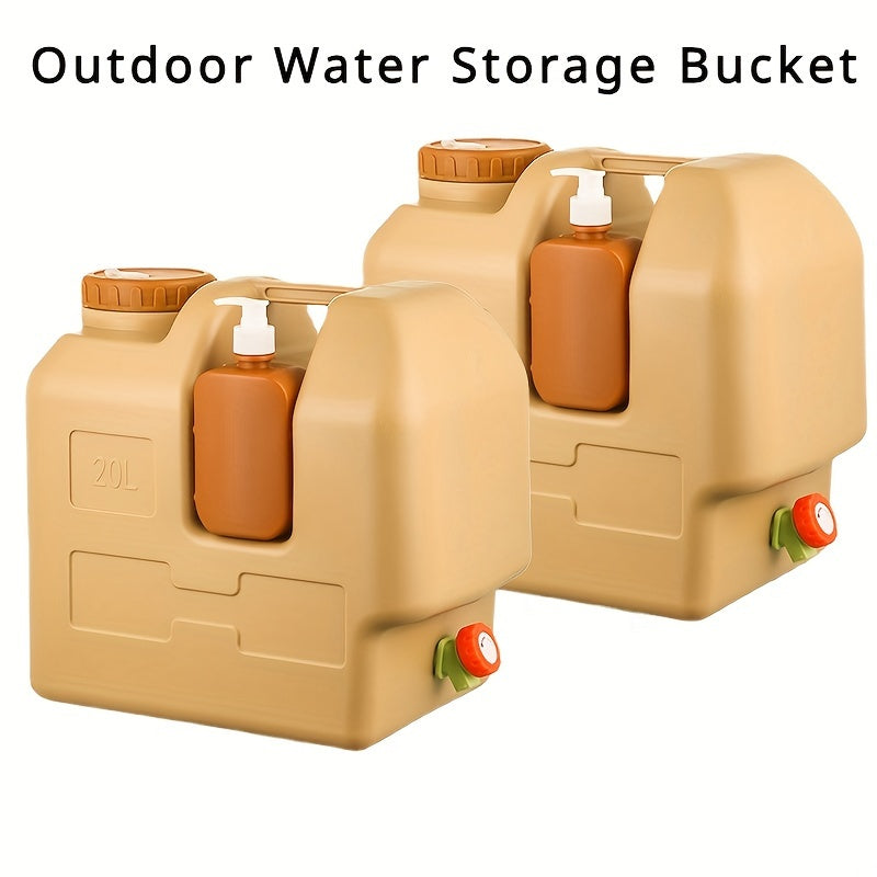 AquaTrek Outdoor Wasserkanister mit Spender | Kompakt & Tragbar | Mit Seifenhalter | Ideal für Camping & Reisen