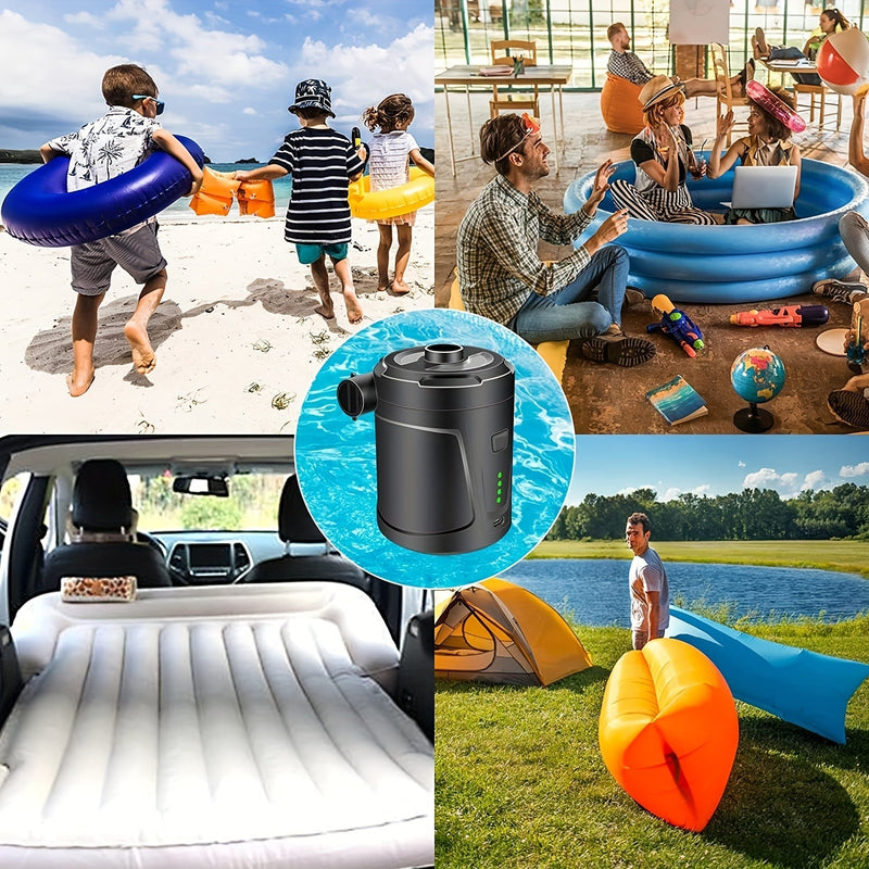 Elektrische Luftpumpe AirTrek Mini | USB-Aufladbar & Kabellos | Kompakt & Robust | Für Luftmatratzen & Outdoor