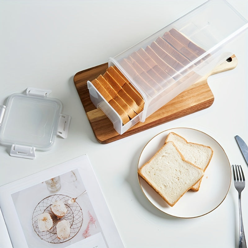 Slice&Store Brotbox mit Schneidehilfe | Luftdicht & BPA-frei | 30 × 15 × 15 cm | Hält Brot länger frisch