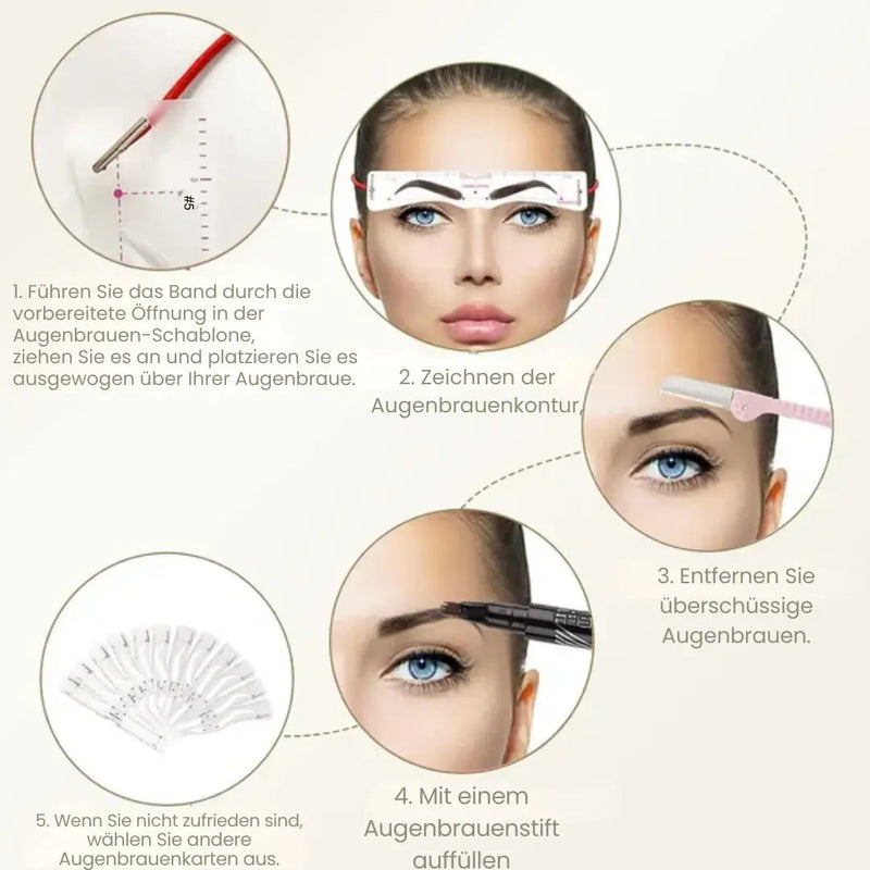 GlamBrow – Perfekt symmetrische Augenbrauen sofort!