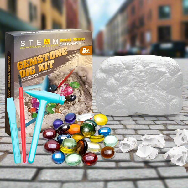 GemSpark - Entfachen Sie die Kreativität Ihres Kindes mit authentischer Edelstein-Ausgrabung