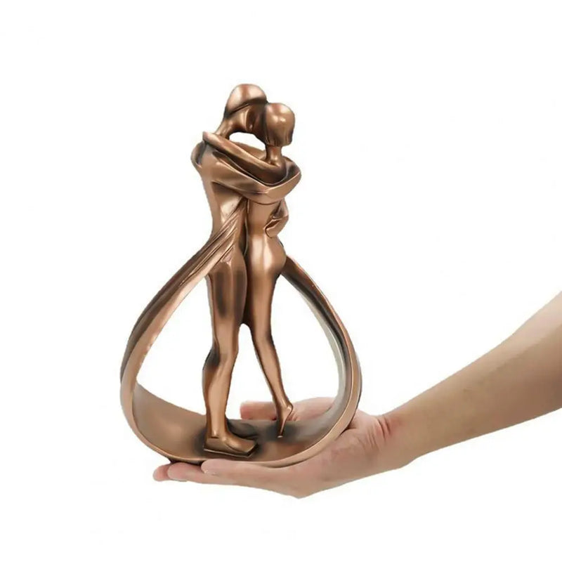 Sentura Deko Skulptur Umarmende Figuren | Symbol für Liebe & Verbundenheit | Handgefertigte Optik | Resin