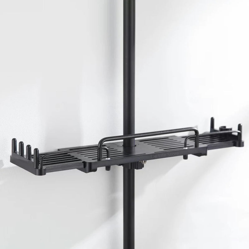 DuoShower Halter | Verstellbare Duschkopfhalterung & Ablage | 2-in-1 Design | Platzsparender Kunststoff