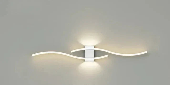 Lumivora Wave LED Wandleuchte | Modernes Wellen-Design | Energiesparend & Stilvoll | 60×15 cm | Warmes, blendfreies Licht