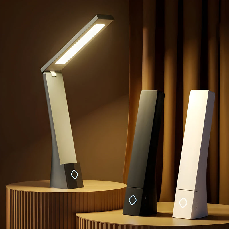 Luminivo LED Schreibtischlampe Flexarm | Dimmbar & USB-betrieben | Modernes Design | Verstellbar | 5V | Kunststoff