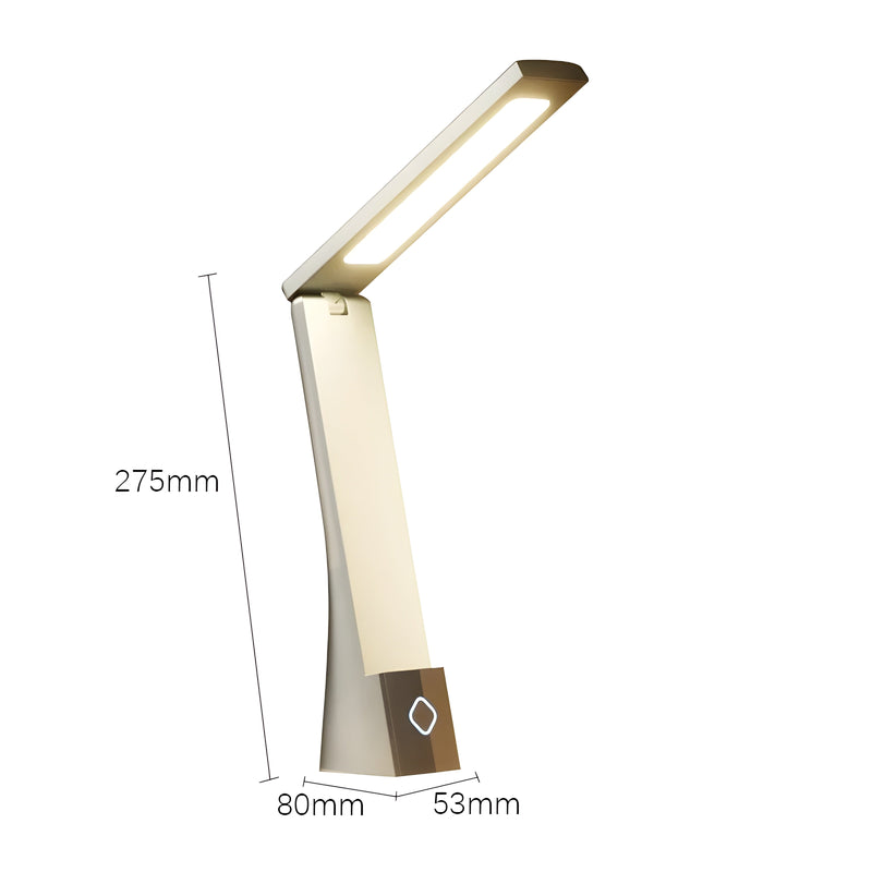 Luminivo LED Schreibtischlampe Flexarm | Dimmbar & USB-betrieben | Modernes Design | Verstellbar | 5V | Kunststoff