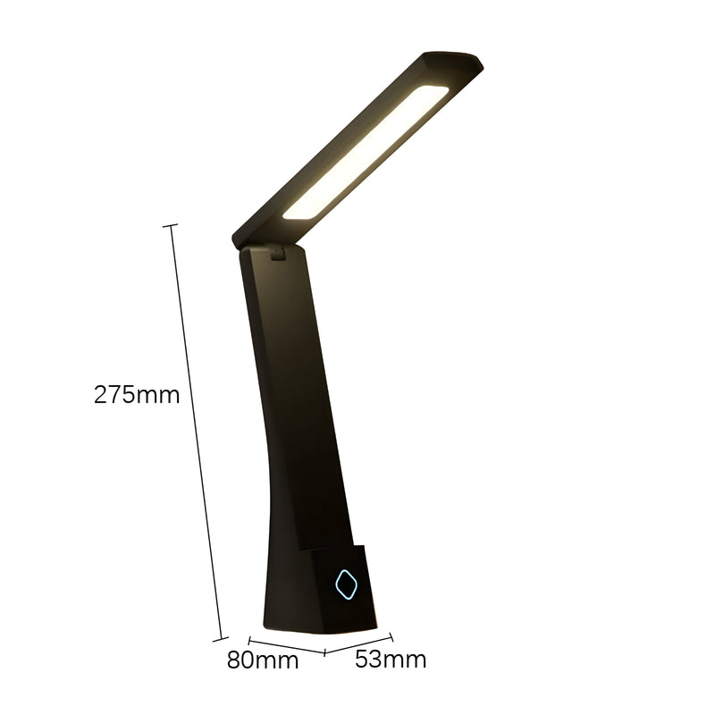 Luminivo LED Schreibtischlampe Flexarm | Dimmbar & USB-betrieben | Modernes Design | Verstellbar | 5V | Kunststoff
