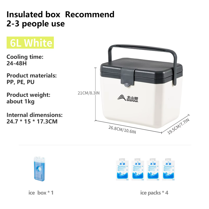 Frostoa Kühlbox Outdoor | Bis zu 48h Kühlung | Lebensmittelecht & Robust | 6L / 13,5L / 22L